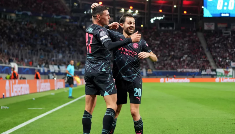 LIGUE DES CHAMPIONS : MANCHESTER CITY S'IMPOSE À LEIPZIG (1-2) ET PREND SEUL LA TÊTE DU GROUPE G