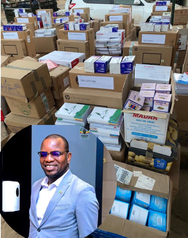 Ousmane Diagne décaisse 66 millions pour soulager les écoles de Thiès Est Ousmane Diagne décaisse 66 millions pour soulager les écoles de Thiès Est