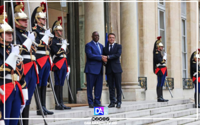 Élysée: Le Président Macky Sall reçu par son homologue français, Emmanuel Macron
