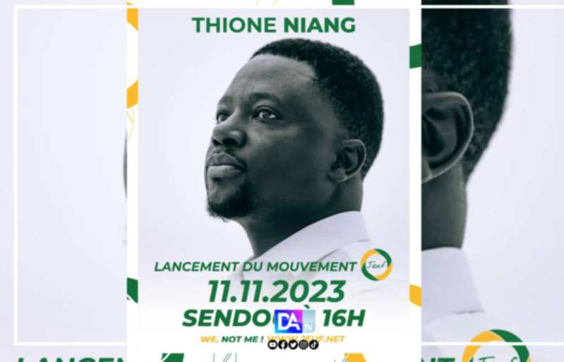 Déclaration : " Aujourd'hui marque le début excitant de ma campagne présidentielle..."( Thione Niang) Déclaration : " Aujourd'hui marque le début excitant de ma campagne présidentielle..."( Thione Niang)