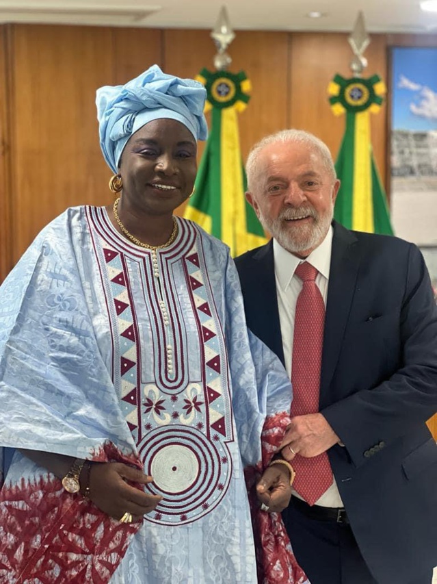 Mimi Touré reçue par le Président brésilien Lula Mimi Touré reçue par le Président brésilien Lula