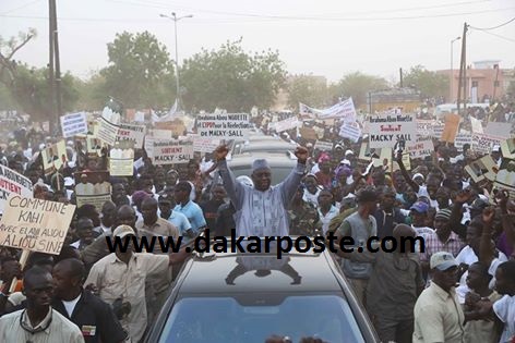 Macky Sall accueilli hier triomphalement à Kaffrine