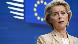 Ursula von der Leyen annonce sa candidature à un second mandat à la tête de la Commission européenne Ursula von der Leyen annonce sa candidature à un second mandat à la tête de la Commission européenne