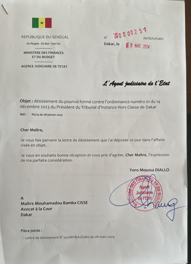 L'Etat s'est désisté, Ousmane Sonko définitivement réhabilité sur les listes électorales L'Etat s'est désisté, Ousmane Sonko définitivement réhabilité sur les listes électorales