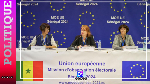 Présidentielle 2024 : la mission d'observation électorale de l'Union européenne au Sénégal va bel et bien superviser l'élection du 24 mars. Présidentielle 2024 : la mission d'observation électorale de l'Union européenne au Sénégal va bel et bien superviser l'élection du 24 mars.