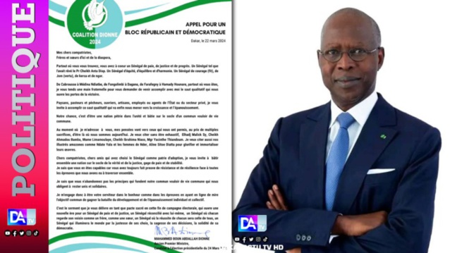 Veille élection présidentielle 2024 : Le candidat Mahammed Boun Abdallah Dionne écrit aux Sénégalais… Veille élection présidentielle 2024 : Le candidat Mahammed Boun Abdallah Dionne écrit aux Sénégalais…