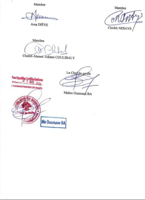 Scrutin du 24 mars 2024: Le conseil constitutionnel confirme Bassirou Diomaye Faye, 5e président de la république du Sénégal Scrutin du 24 mars 2024: Le conseil constitutionnel confirme Bassirou Diomaye Faye, 5e président de la république du Sénégal
