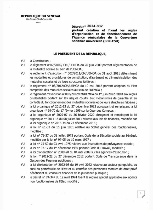L'autre dernier décret de Macky Sall qui «offusque» Dr Bousso L'autre dernier décret de Macky Sall qui «offusque» Dr Bousso