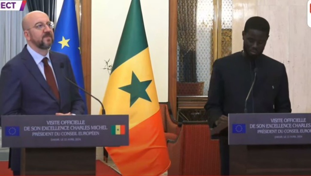Visite au Sénégal du Président du Conseil Européen Charles Michel- Voici l'intégralité de la déclaration du Président de la République Bassirou Diomaye Faye ! Visite au Sénégal du Président du Conseil Européen Charles Michel- Voici l'intégralité de la déclaration du Président de la République Bassirou Diomaye Faye !