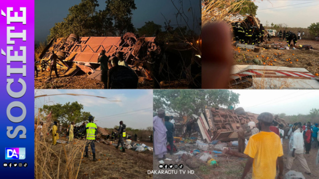 Renversement bus à Koungheul : Le bilan s'alourdit à 14 morts, le ministre des transports en route pour s'enquérir de la situation Renversement bus à Koungheul : Le bilan s'alourdit à 14 morts, le ministre des transports en route pour s'enquérir de la situation