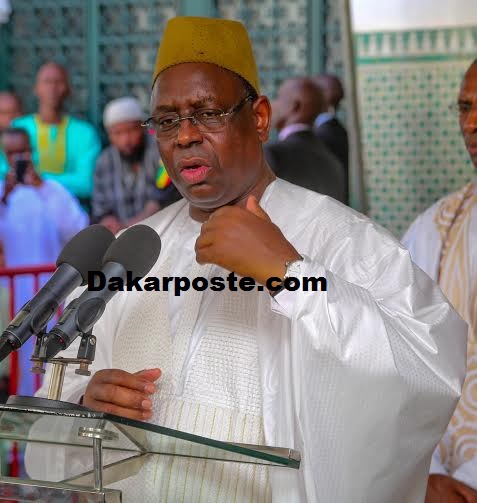 Prière Korité du chef de l'Etat à la Grande Mosquée Dakar