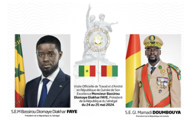 Communiqué conjoint à l’occasion de la visite d’amitié du Président de la République, Son Excellence Monsieur Bassirou Diomaye FAYE à Conakry Communiqué conjoint à l’occasion de la visite d’amitié du Président de la République, Son Excellence Monsieur Bassirou Diomaye FAYE à Conakry