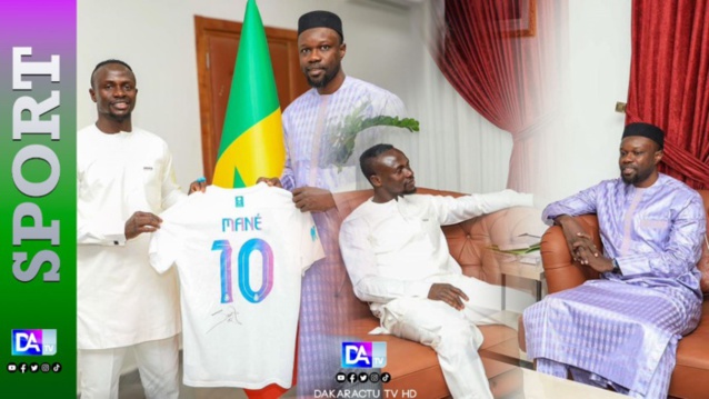 Primature : Ousmane Sonko a reçu le N°10 de l’équipe nationale, Sadio Mané Primature : Ousmane Sonko a reçu le N°10 de l’équipe nationale, Sadio Mané