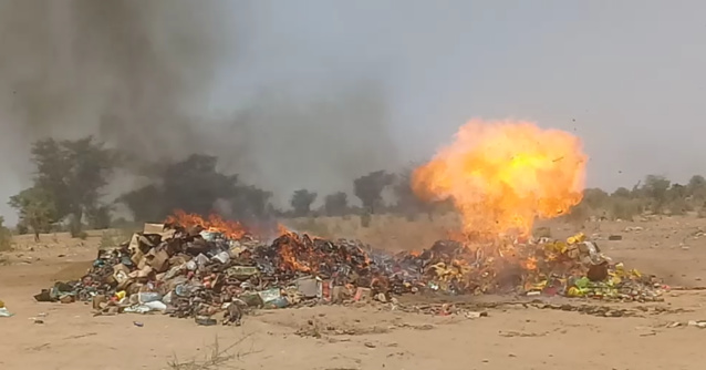 Rufisque : incinération de la drogue d’une valeur estimée entre 400 et 700 milliards de F Cfa Rufisque : incinération de la drogue d’une valeur estimée entre 400 et 700 milliards de F Cfa