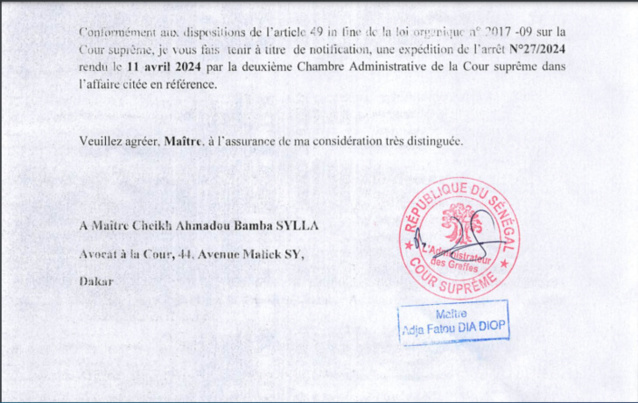 Walf : La Cour suprême vient d'annuler la suspension de son signal du mois de juin 2023