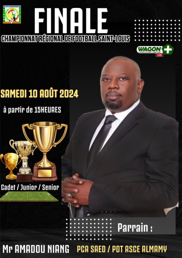 Saint-Louis du SÉNÉGAL- M. Amadou Niang parrain des finales régionales prévues le 10 Août 2024 Saint-Louis du SÉNÉGAL- M. Amadou Niang parrain des finales régionales prévues le 10 Août 2024