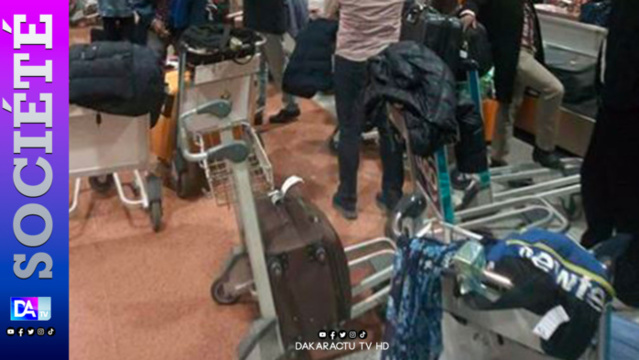 Déficit de chariots: Des scènes à l'aéroport( AIBD) qui ternissent l'image du Sénégal Déficit de chariots: Des scènes à l'aéroport( AIBD) qui ternissent l'image du Sénégal