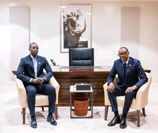 En séjour au Rwanda, le premier ministre Ousmane Sonko reçu par le président 'Kagame En séjour au Rwanda, le premier ministre Ousmane Sonko reçu par le président 'Kagame