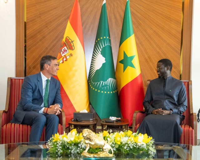 En séjour au Sénégal, le Président du gouvernement Espagnol reçu par le l'État Bassirou Diomaye Faye En séjour au Sénégal, le Président du gouvernement Espagnol reçu par le l'État Bassirou Diomaye Faye