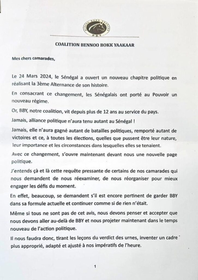 Macky acte la mort de Benno Macky acte la mort de Benno