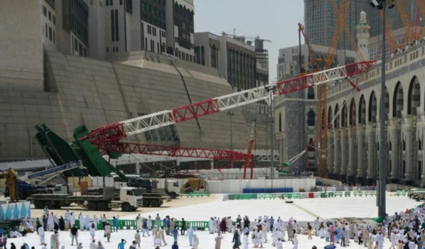 Le groupe BinLaden sanctionné par le Roi d'Arabie Saoudite après la chute de la grue