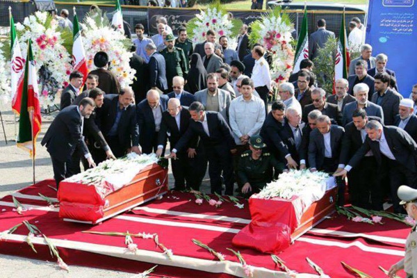 Accueil officiel des dépouilles des hadjis iranien Accueil officiel des dépouilles des hadjis iranien