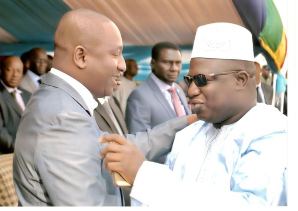 Inauguration Siège Port Autonome de Dakar à Bamako Sous la Présidence du Ministre Malien des Transports (Boubou Bleu, Bonnet Blanc)