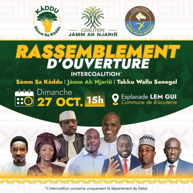 Législatives 2024 : L’intercoalition de l'opposition lance sa campagne à Dakar Législatives 2024 : L’intercoalition de l'opposition lance sa campagne à Dakar