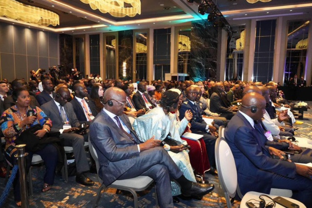 Le Pr Diomaye Faye a présidé la cérémonie d’ouverture du Forum de l’Investissement Türkiye-Sénégal, aux côtés du vice-président turc, Cevdet Yilmaz Le Pr Diomaye Faye a présidé la cérémonie d’ouverture du Forum de l’Investissement Türkiye-Sénégal, aux côtés du vice-président turc, Cevdet Yilmaz