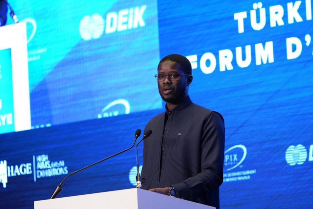 Le Pr Diomaye Faye a présidé la cérémonie d’ouverture du Forum de l’Investissement Türkiye-Sénégal, aux côtés du vice-président turc, Cevdet Yilmaz Le Pr Diomaye Faye a présidé la cérémonie d’ouverture du Forum de l’Investissement Türkiye-Sénégal, aux côtés du vice-président turc, Cevdet Yilmaz