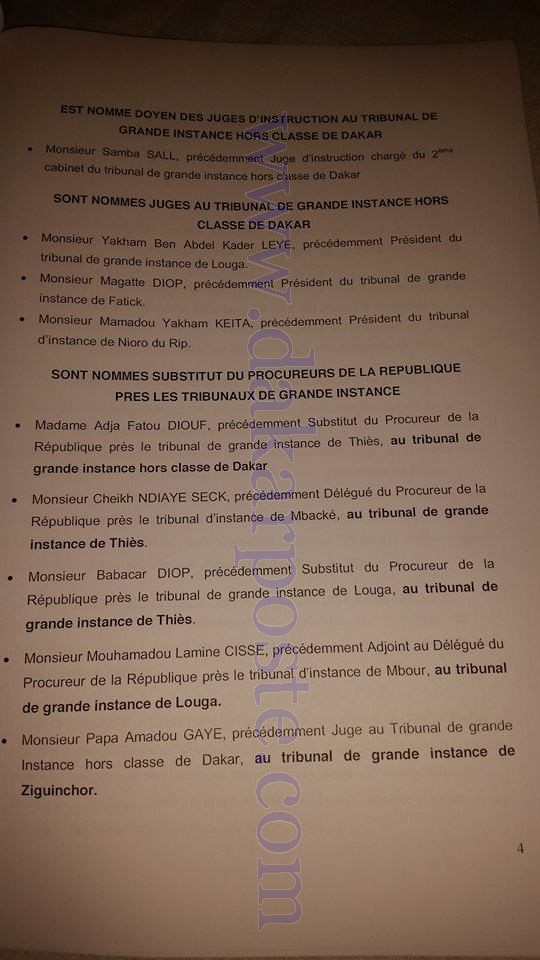 Les nominations du CONSEIL SUPERIEUR DE LA MAGISTRATURE! Les nominations du CONSEIL SUPERIEUR DE LA MAGISTRATURE!