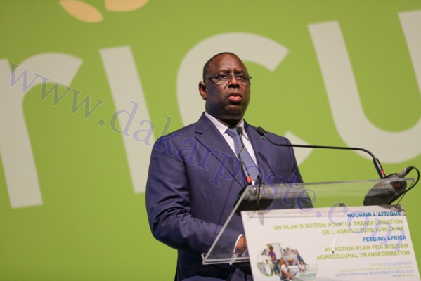 Conférence sur la transformation agricole de l'Afrique: discours de S.E.M Macky SALL, Président de  la République du Sénégal