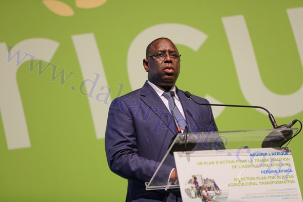 Conférence sur la transformation agricole de l'Afrique: discours de S.E.M Macky SALL, Président de la République du Sénégal Conférence sur la transformation agricole de l'Afrique: discours de S.E.M Macky SALL, Président de la République du Sénégal