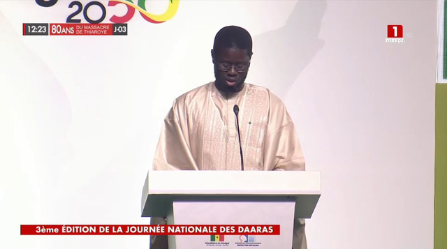 LE PRÉSIDENT BASSIROU DIOMAYE FAYE ANNONCE LES PREMIÈRES ASSISES NATIONALES DES DAARAS LE PRÉSIDENT BASSIROU DIOMAYE FAYE ANNONCE LES PREMIÈRES ASSISES NATIONALES DES DAARAS