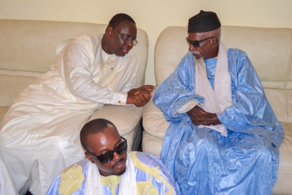 Macky Sall recoit le fils aine du khalif general des mourides Serigne Moustapha Maty Leye Mbacke