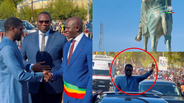 Le Président Bassirou Diomaye Faye inaugure la statue de Lat Dior à Thiès : Un hommage émouvant à un héros national. Le Président Bassirou Diomaye Faye inaugure la statue de Lat Dior à Thiès : Un hommage émouvant à un héros national.