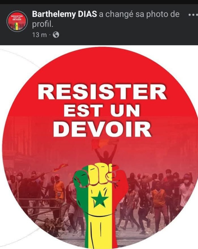 Introuvable, depuis l'ébruitement de sa convocation , Barthelemy Dias appelle à la résistance Introuvable, depuis l'ébruitement de sa convocation , Barthelemy Dias appelle à la résistance