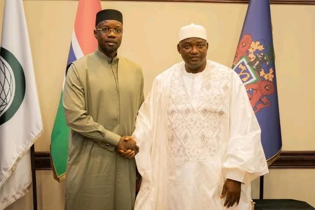 Séjour en Gambie- Ce que l'on sait de la rencontre entre le Pm, Ousmane Sonko, et  le Pr Barrow
