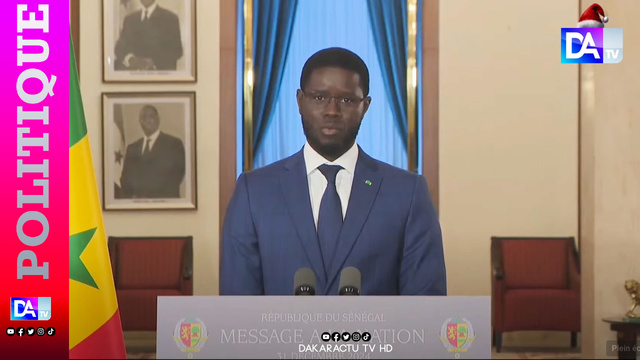 Adresse à la nation de SEM. Bassirou Diomaye Faye, Président de la République du Sénégal Adresse à la nation de SEM. Bassirou Diomaye Faye, Président de la République du Sénégal
