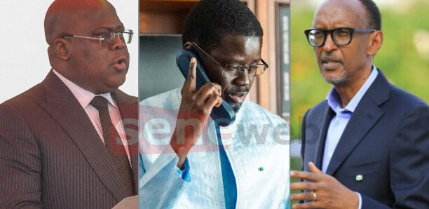 Crise dans l'est de la RDC : Diomaye Faye s'est entretenu avec Tshisekedi et Kagame Crise dans l'est de la RDC : Diomaye Faye s'est entretenu avec Tshisekedi et Kagame