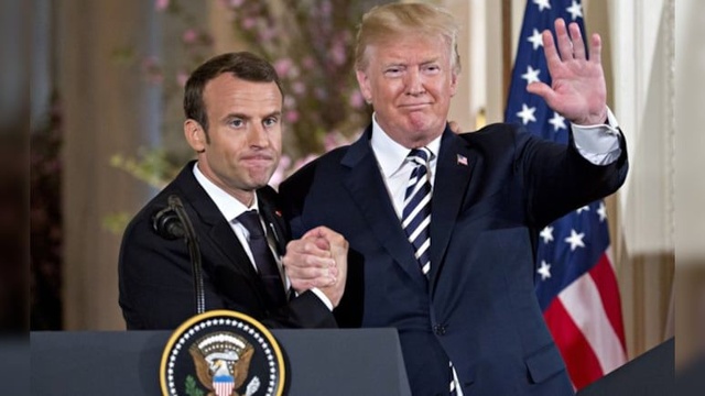 Face à Trump, Macron joue l'activisme diplomatique Face à Trump, Macron joue l'activisme diplomatique