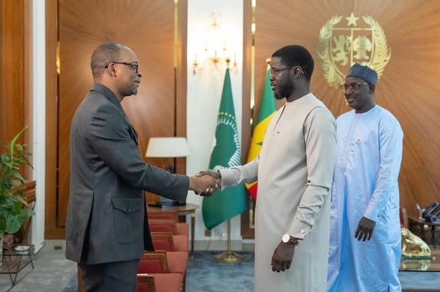 Le Pr Diomaye Faye reçoit une délégation de l’Organisation pour la mise en valeur du fleuve Gambie (OMVG). Le Pr Diomaye Faye reçoit une délégation de l’Organisation pour la mise en valeur du fleuve Gambie (OMVG).