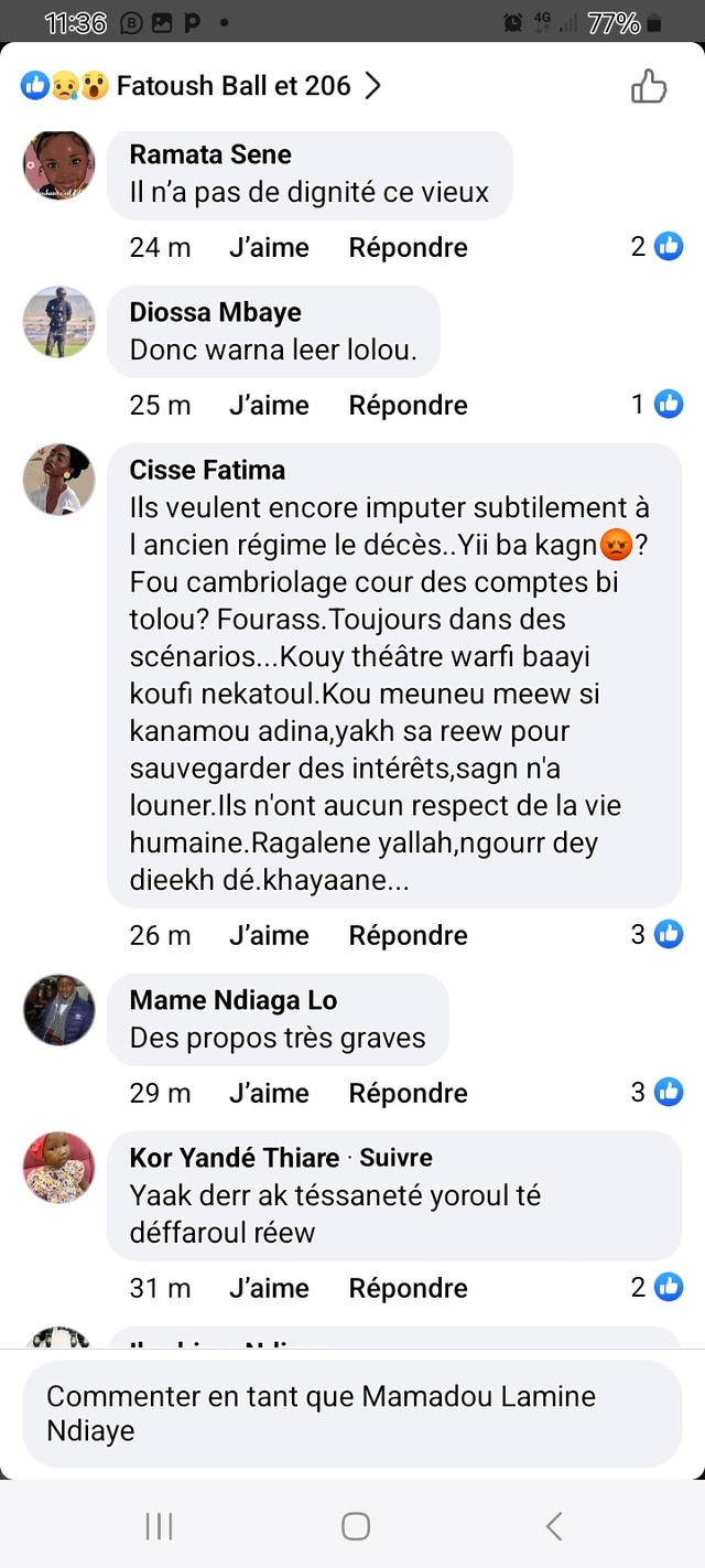 Effarante révélation du ministre- porte parole du gouvernement  :" Moustapha Ba a été tué (...)"