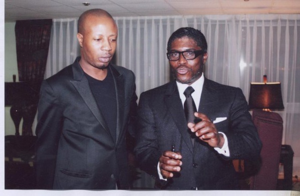 Paco Jackson avec son ami, le vice Président de la Guinée Equatoriale Thédore Obiang Nguema Junior