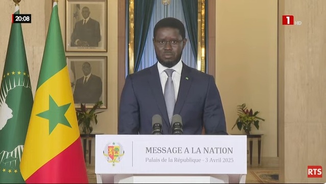 Voici l'intégralité du message à la nation du Président Bassirou Diomaye Faye 