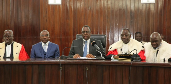 L'intégralité du discours du Pr. Macky Sall lors de la rentrée solennelle des Cours et tribunaux L'intégralité du discours du Pr. Macky Sall lors de la rentrée solennelle des Cours et tribunaux
