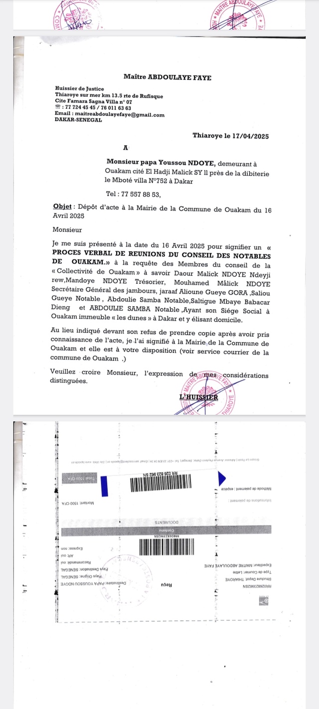 Le Jaraaf Pape Youssou Ndour exclu du Conseil des Notables de Ouakam 