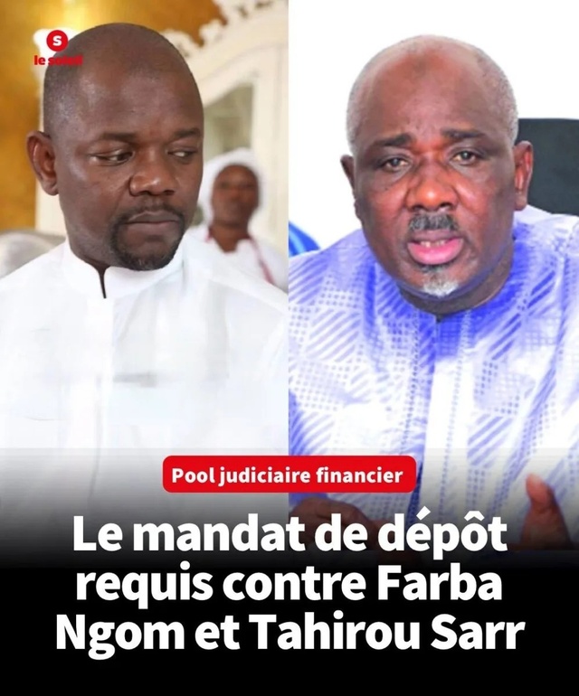 Farba Ngom et Tahirou Sarr face à de nouvelles inculpations dans le dossier des 125 milliards Farba Ngom et Tahirou Sarr face à de nouvelles inculpations dans le dossier des 125 milliards