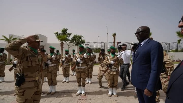 LE GENERAL (2S) BIRAME DIOP, MINISTRE DES FORCES ARMÉES ET LE CEMGA EN VISITE EN REPUBLIQUE ISLAMIQUE DE MAURITANIE