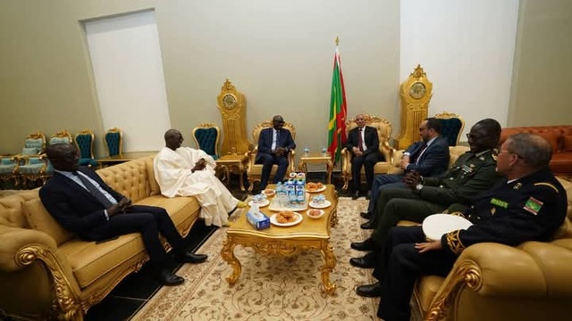 LE GENERAL (2S) BIRAME DIOP, MINISTRE DES FORCES ARMÉES ET LE CEMGA EN VISITE EN REPUBLIQUE ISLAMIQUE DE MAURITANIE